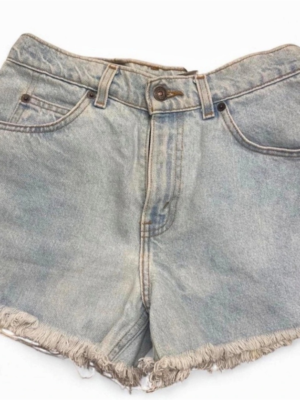 Aligrace Vintage Levi's Distressed Denim Jean Shorts in Blue 27 1/2